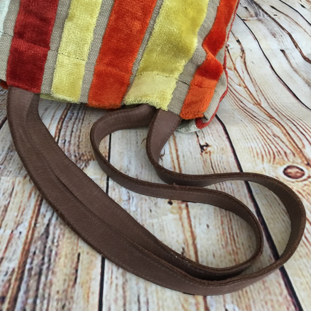 Daf Design Vertical Multi-Color Striped Tote - image 8